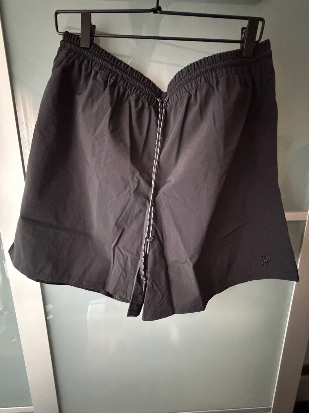 NWT PINK Victoria's Secret Black Athletic Drawstring Shorts